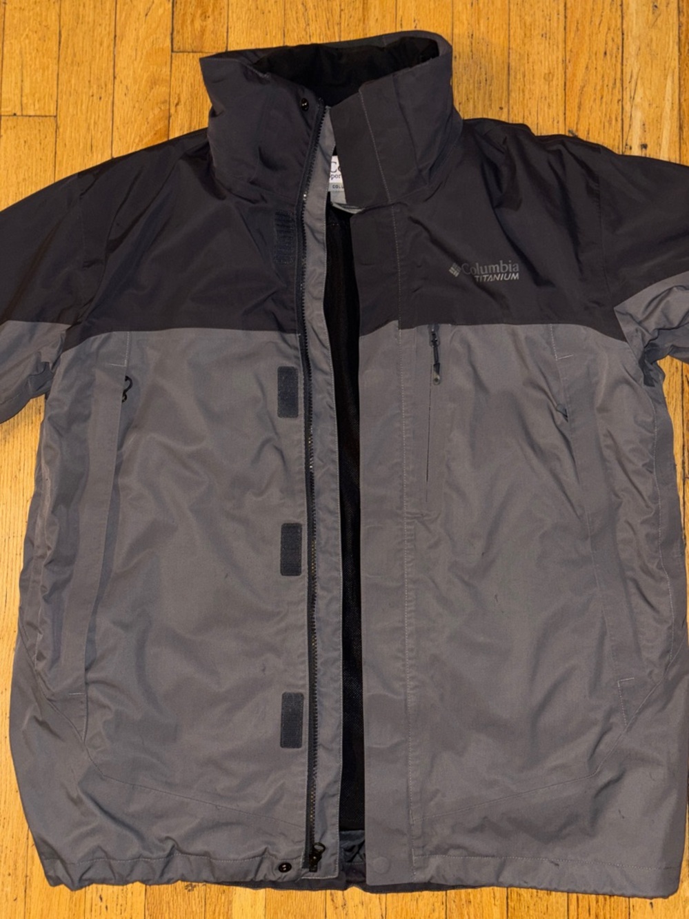 Columbia Titanium 3-in-1 Omni-Tech Jacket - Black & Gray - Large